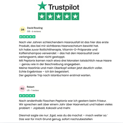 Kupferpeptid-Formel zum Nachwachsen der Haare